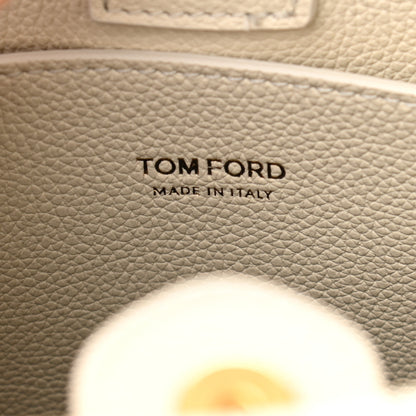 Tom Ford Grained Calfskin Small Padlock Top Handle Chalk 6 of 9