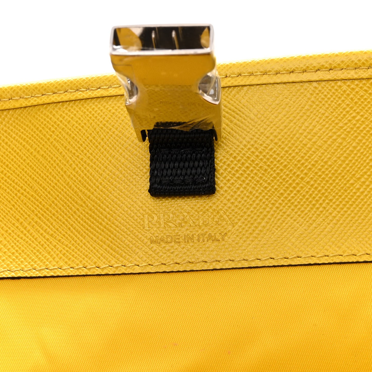 Re-Nylon Saffiano Smartphone Case Crossbody Giallo