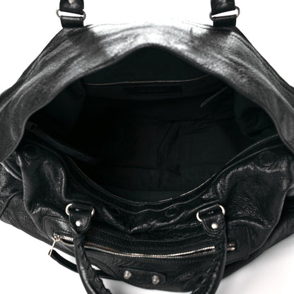 Balenciaga Agneau Classic Silver Hardware S Squash Boston Black 4 of 11