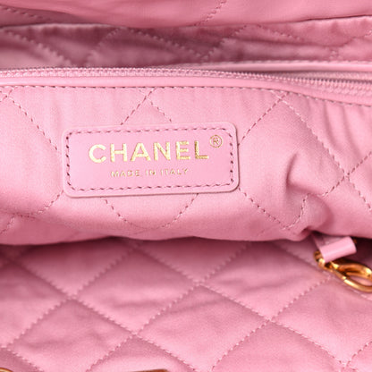 Chanel Shiny Calfskin Quilted Small Chanel 22 Pink 7 of 11