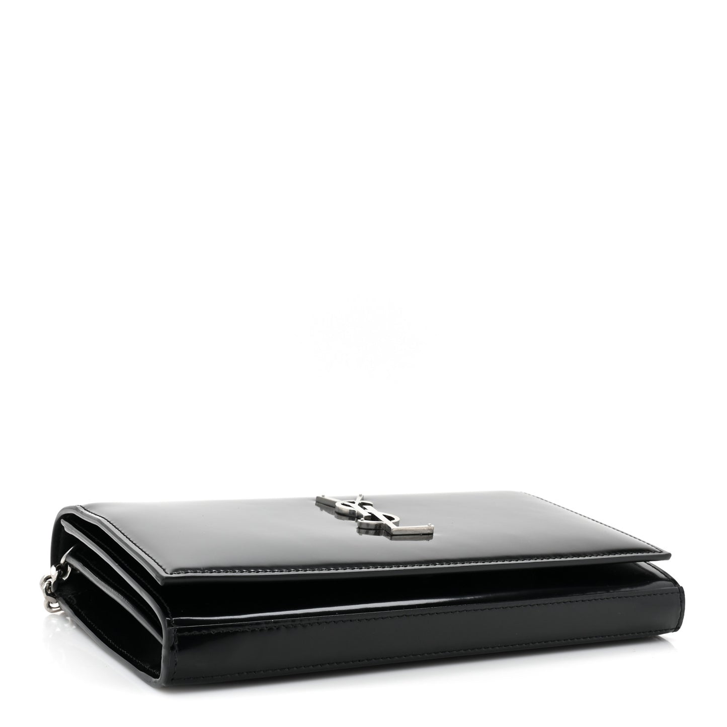 Glazed Calfskin Cassandre Wallet On Chain WOC Black