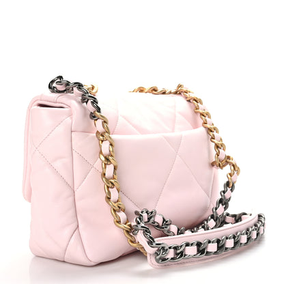 Chanel Lambskin Quilted Medium Chanel 19 Flap Light Pink 3 of 9
