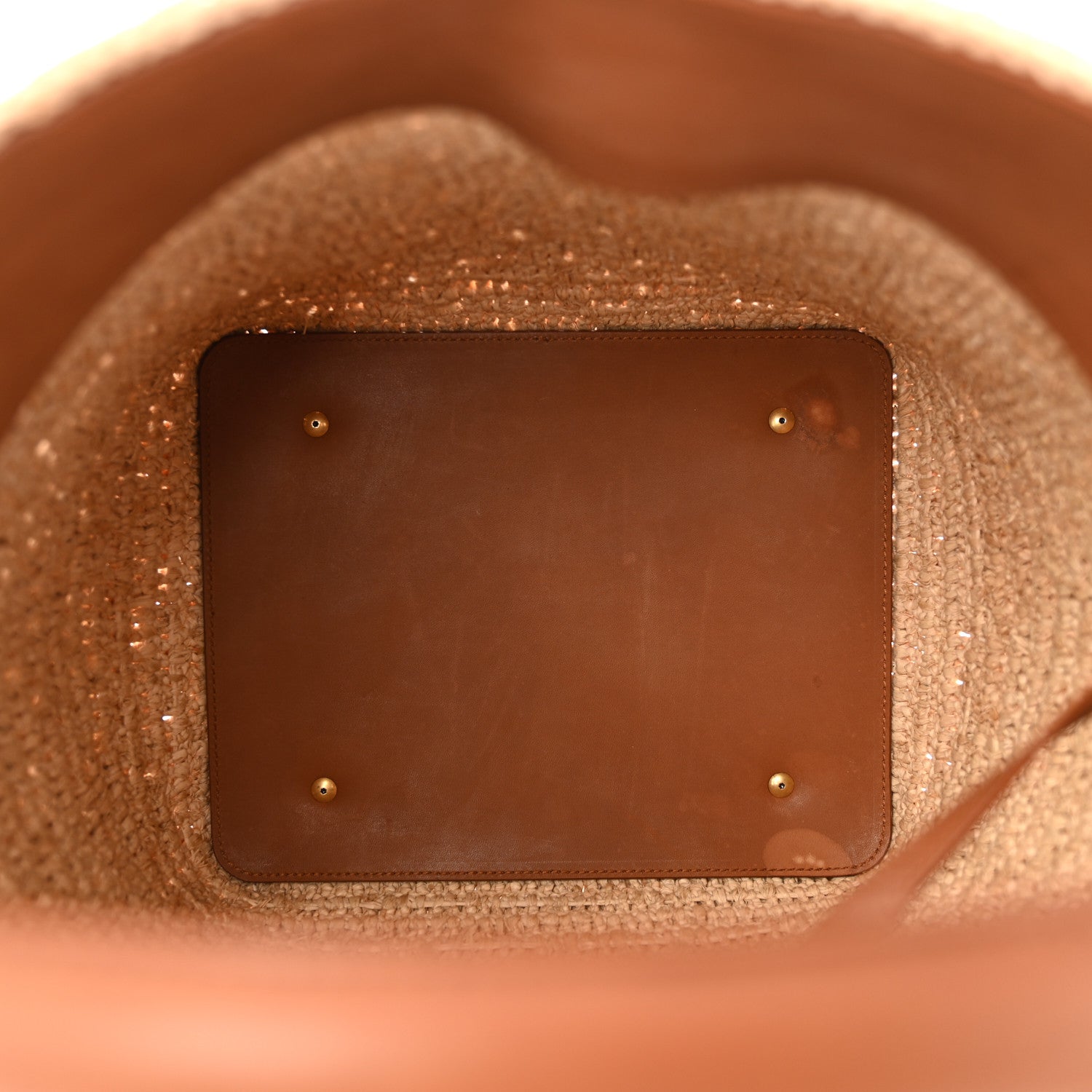 Saint Laurent Raffia Vegetable Le 37 Bucket Bag Naturel Brick 6 of 10