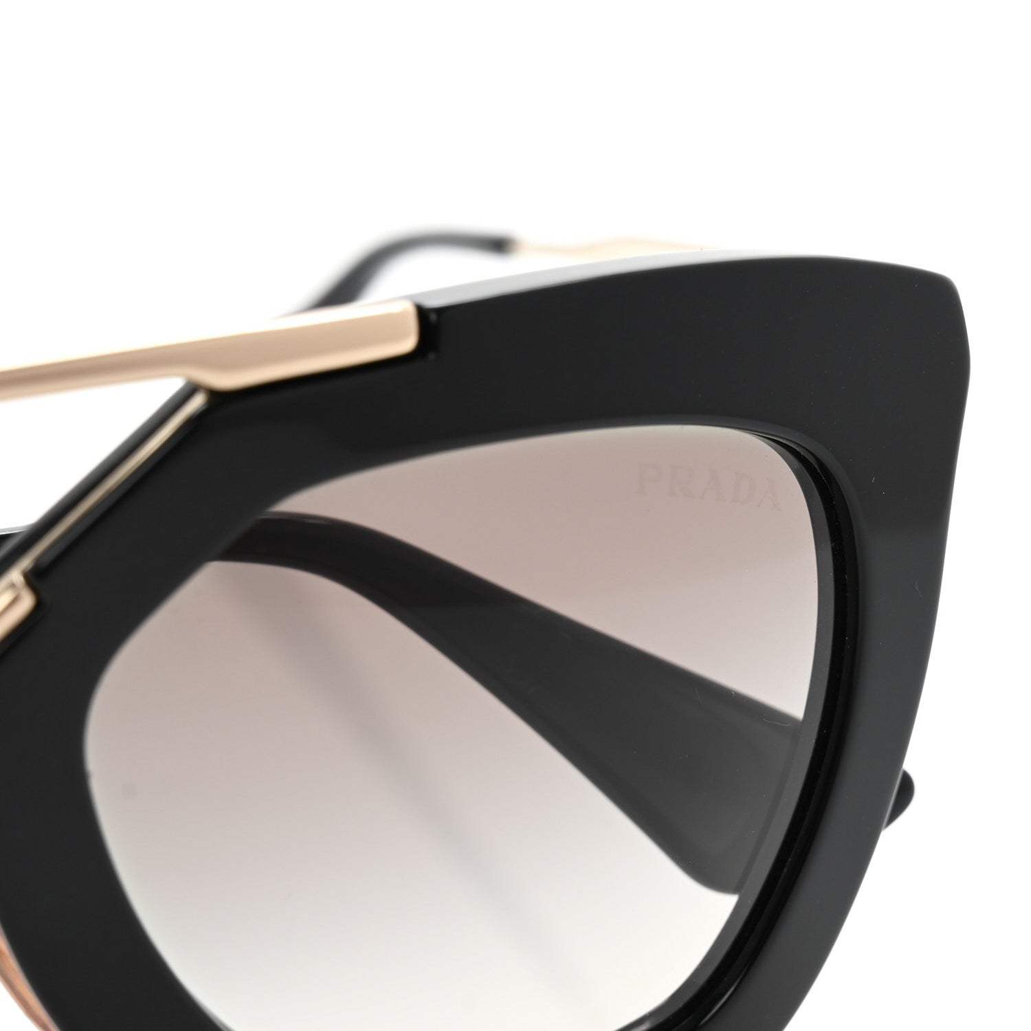 Prada Acetate Cinema Sunglasses SPR 09Q Black 8 of 9