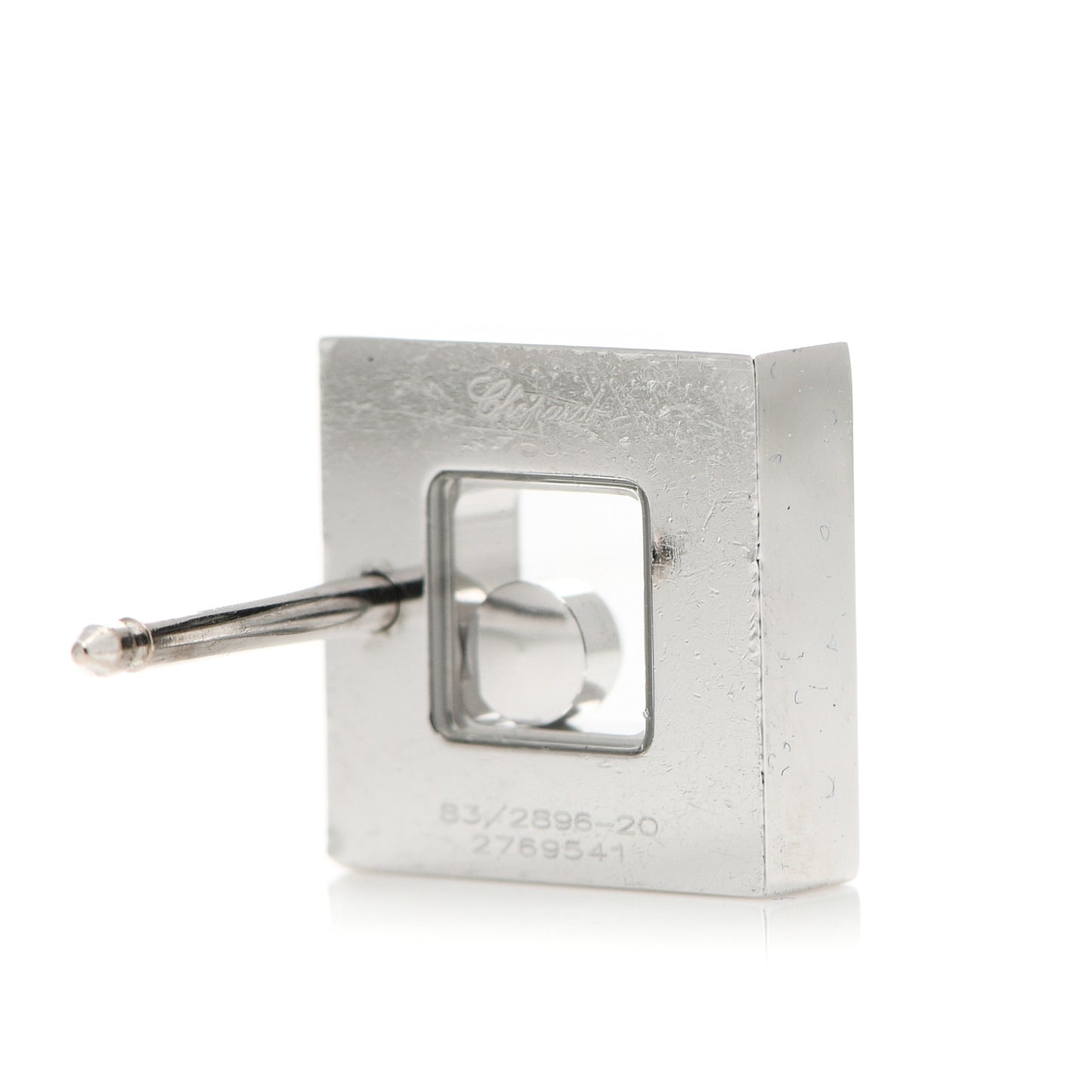 18K White Gold Happy Diamonds Square Earrings