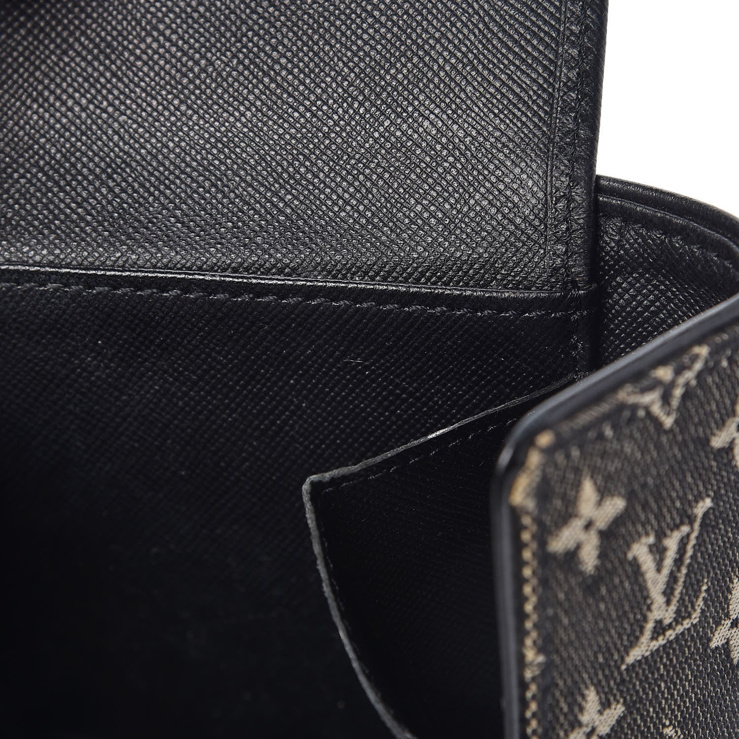 Louis Vuitton Mini Monogram Compact Wallet Black 7 of 9