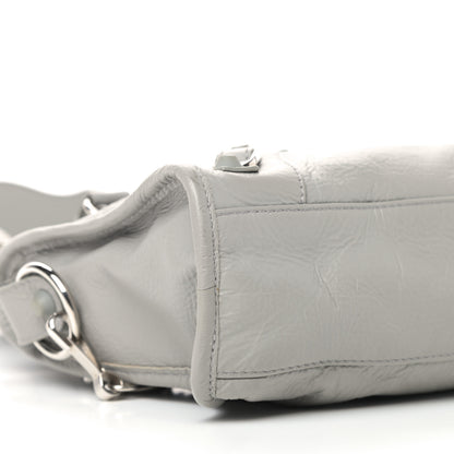 Balenciaga Matte Goatskin Rubber Covered Classic Hardware Mini City Gris Glace 5 of 11