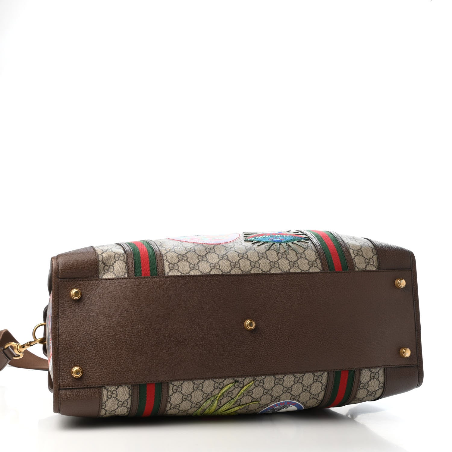 Gucci Soft GG Supreme Monogram Courrier Large Duffle Bag Beige New Acero Multicolor 3 of 4