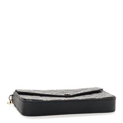 Louis Vuitton Empreinte Pochette Felicie Chain Wallet Black 5 of 9