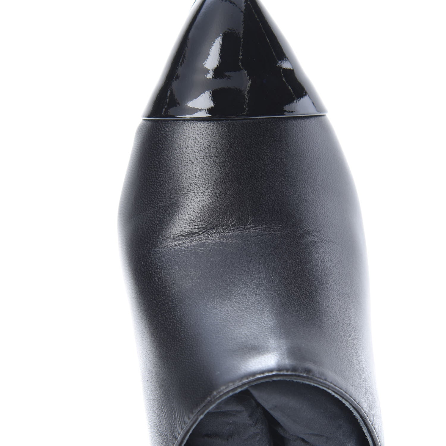 Chanel Lambskin Patent Calfskin Pearl Mules 40 Black 11 of 14