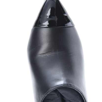 Chanel Lambskin Patent Calfskin Pearl Mules 40 Black 11 of 14