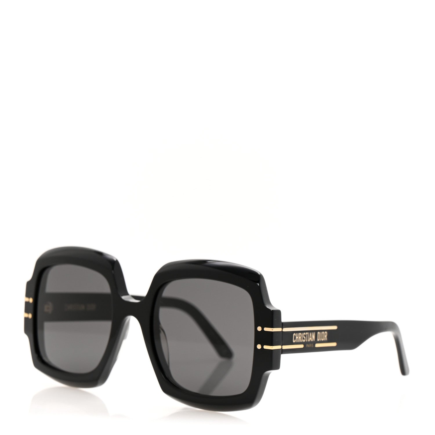 Christian Dior Acetate Diorsignature S1U Square Sunglasses Black 1 of 9