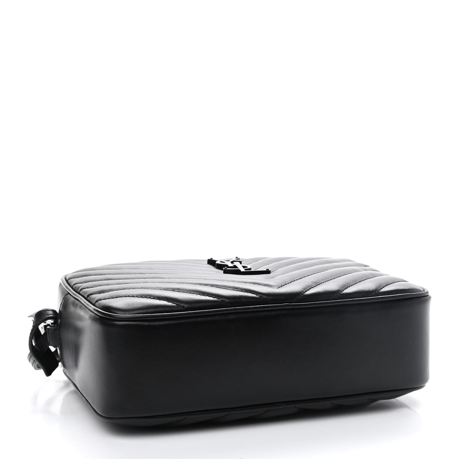 Saint Laurent Calfskin Matelasse Monogram Lou Camera Bag Black 4 of 10