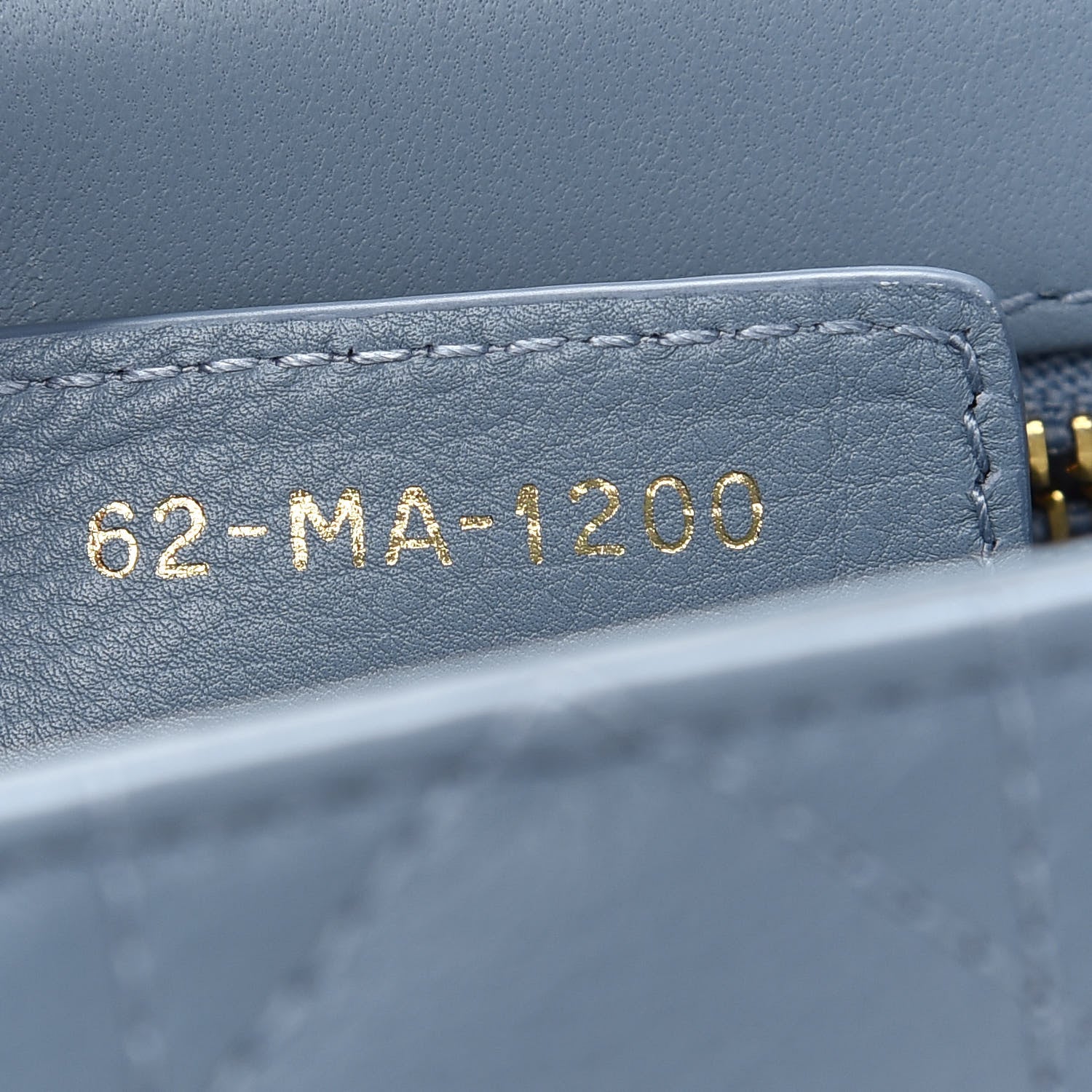 Christian Dior Calfskin Cannage Small Caro Bag Cloud Blue 7 of 9