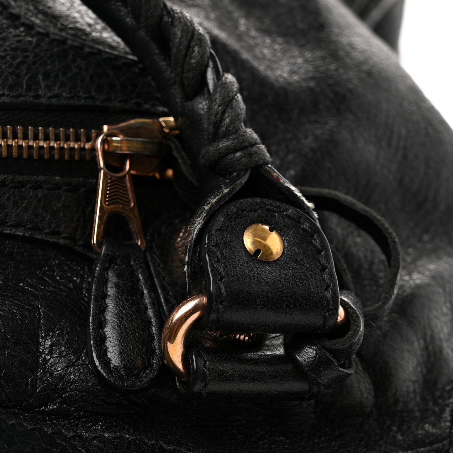 Agneau Giant 12 Rose Gold Hardware City Black