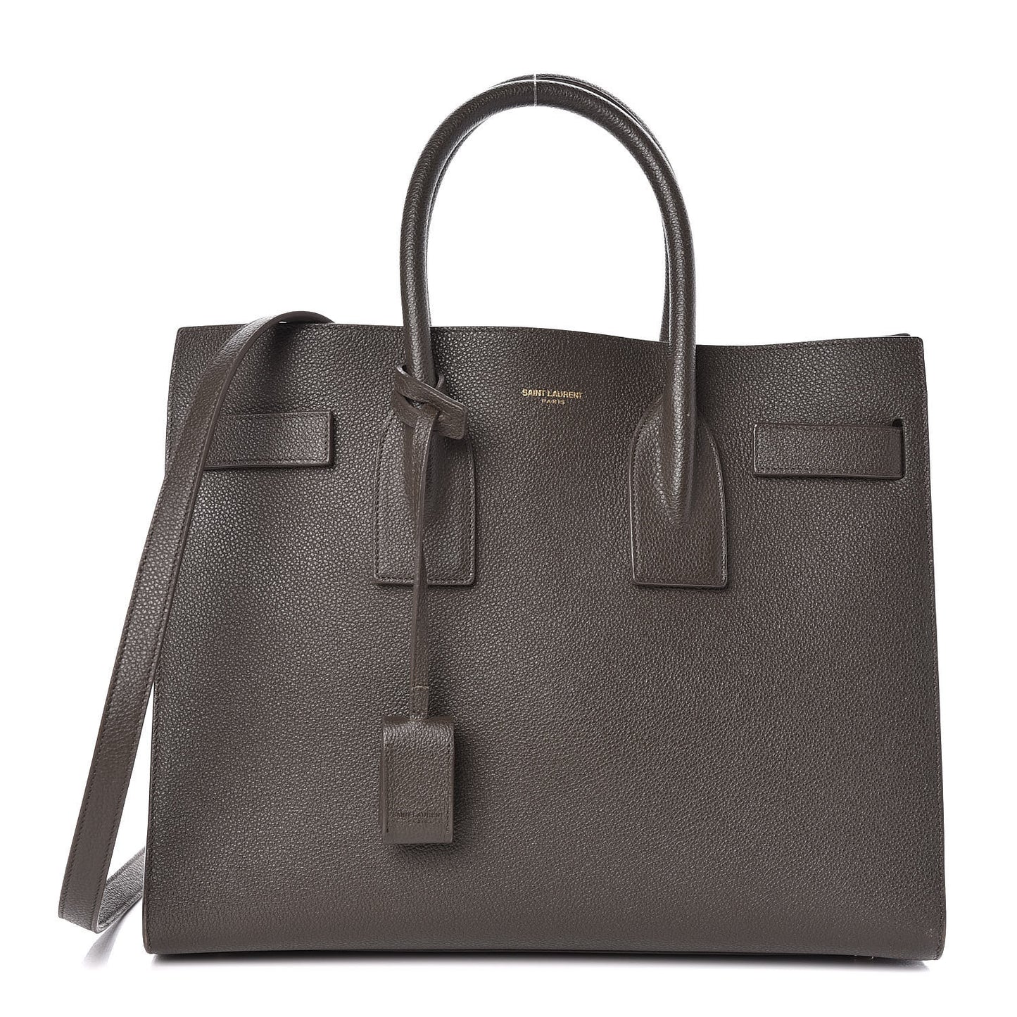 Grained Calfskin Small Sac De Jour Earth