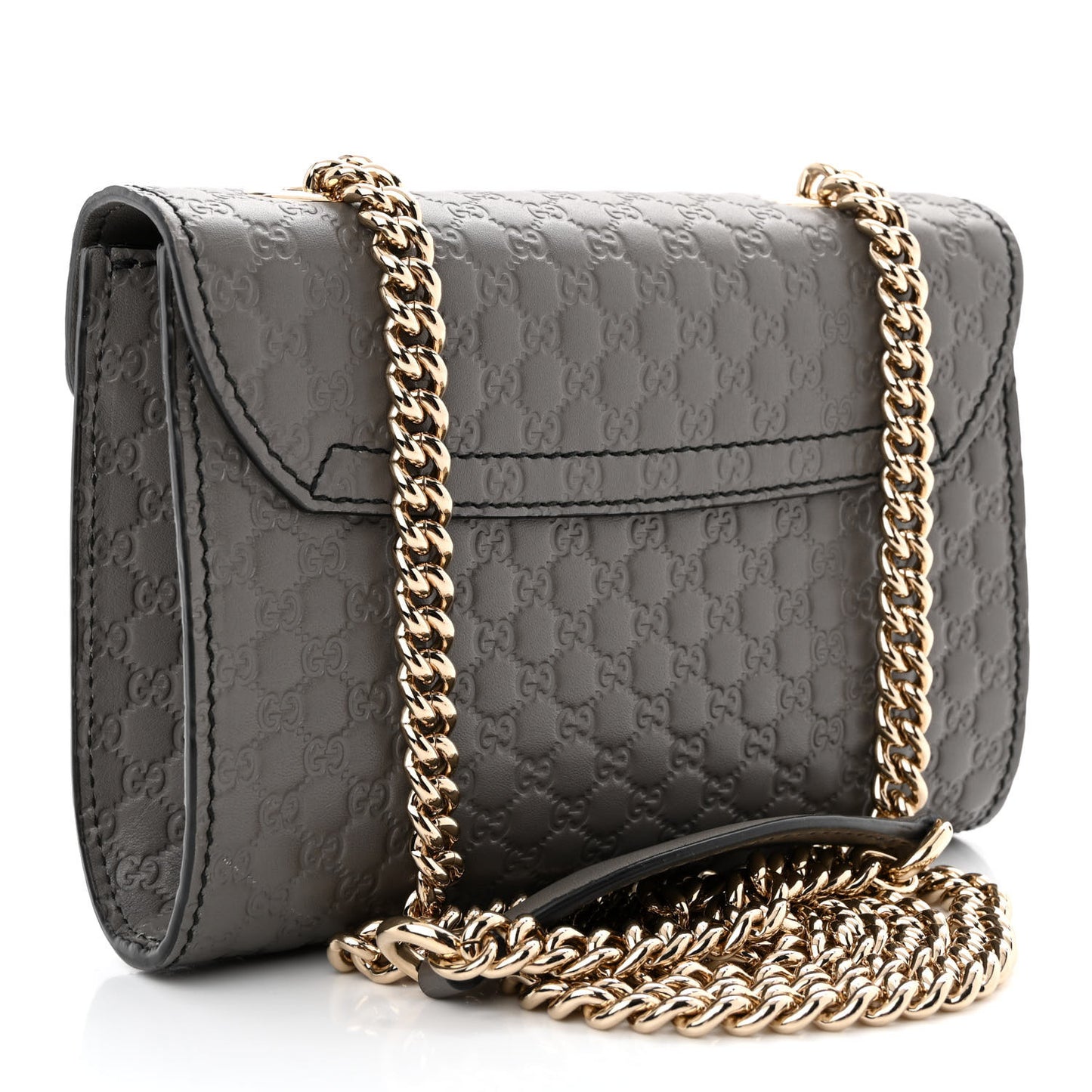 Soft Microguccissima Mini Emily Chain Shoulder Bag Loess