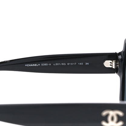Chanel Acetate Square CC Sunglasses 5385 Black 5 of 8