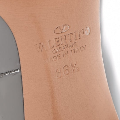 Valentino Garavani Patent Love Latch 100mm Pumps 36.5 Pebble Poudre 7 of 9