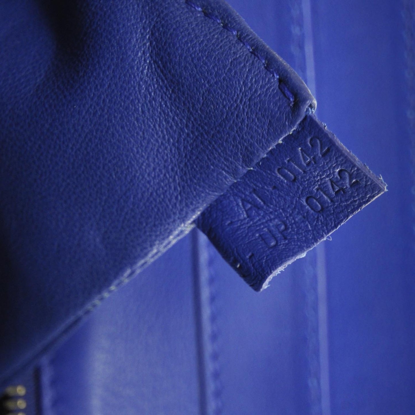 Smooth Calfskin Mini Luggage Bag Cobalt Royal Blue