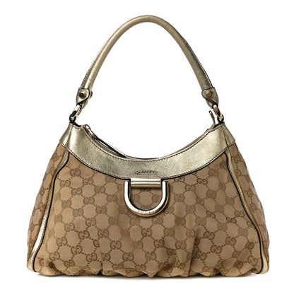 Gucci Monogram Medium D Gold Ring Hobo Gold 1 of 17