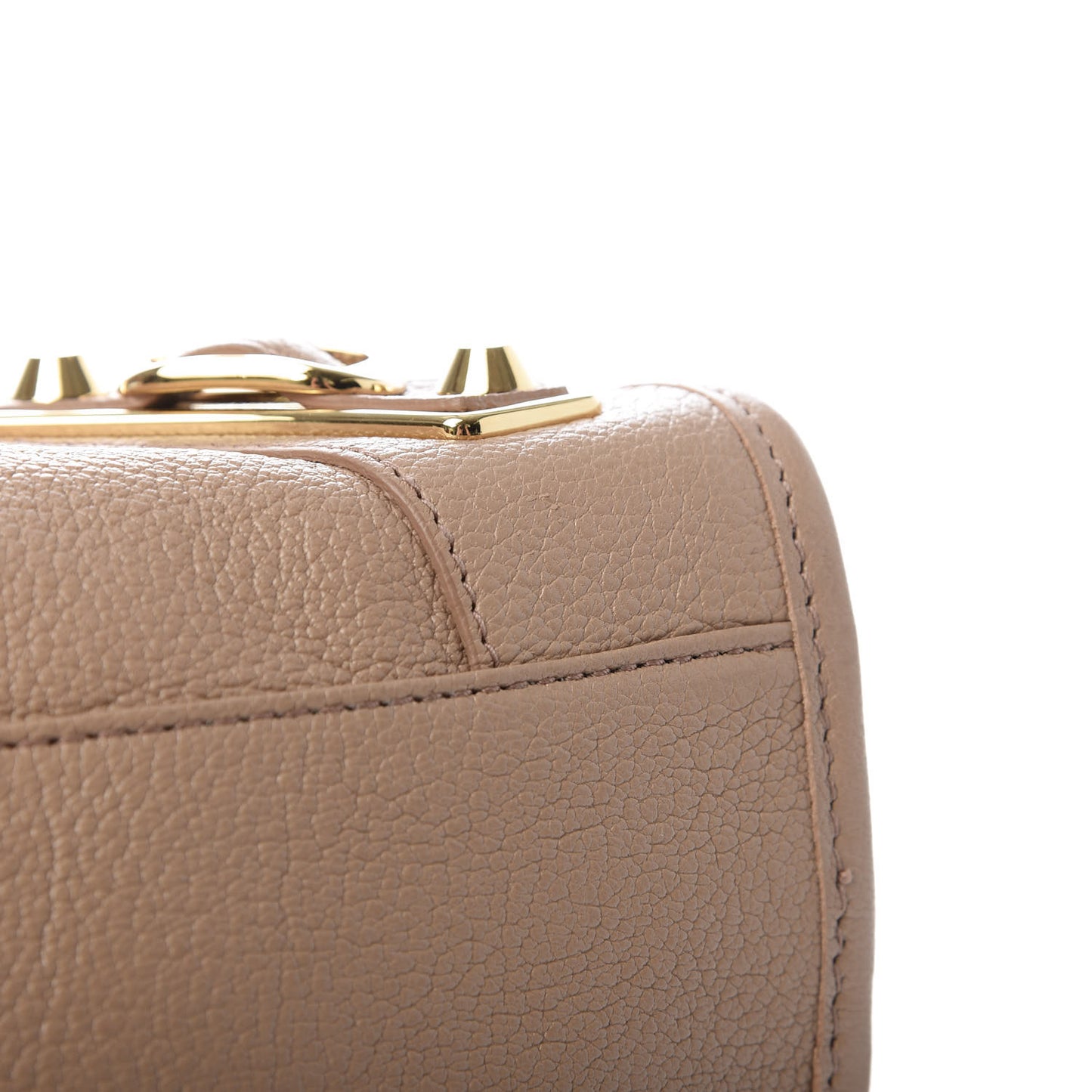 Chevre Gold Metallic Edge Hardware City Rose Des Sables