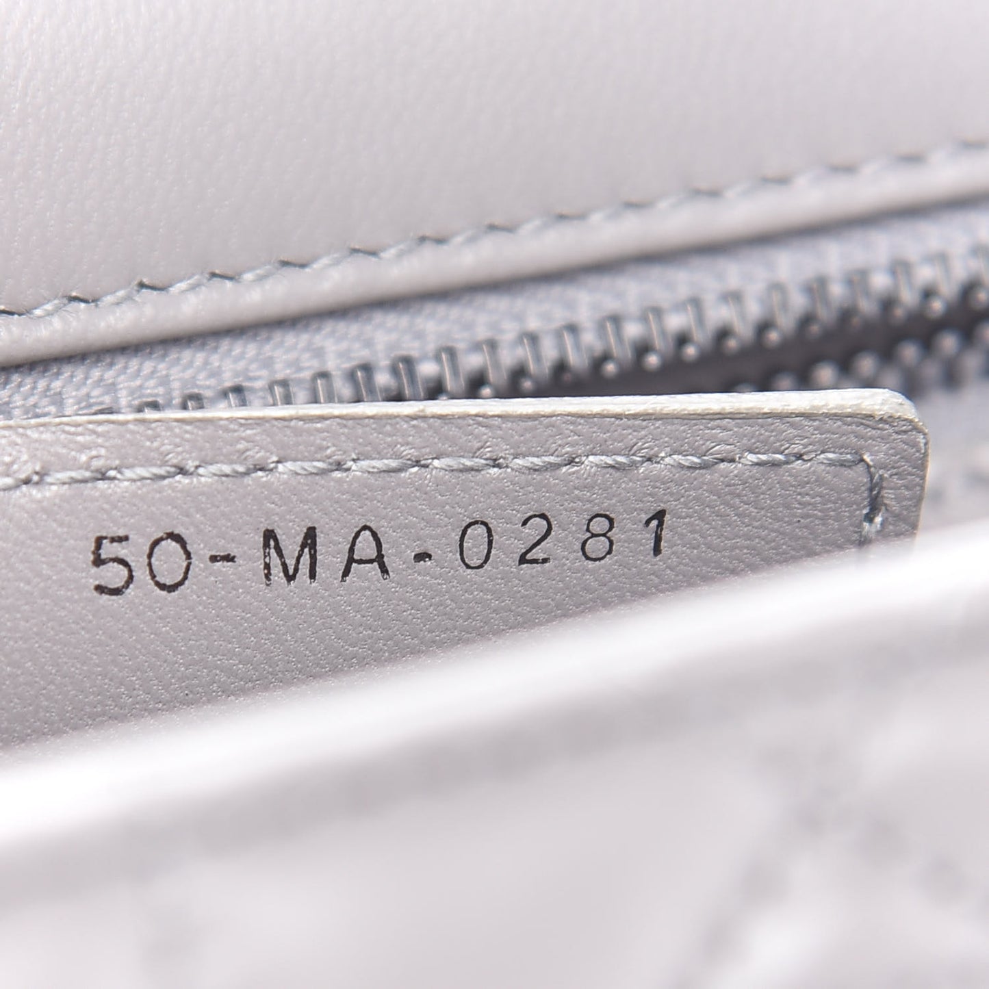 Lambskin Cannage Caro Bag Grey