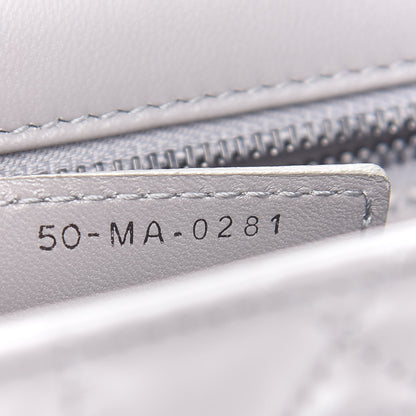 Christian Dior Lambskin Cannage Caro Bag Grey 7 of 9