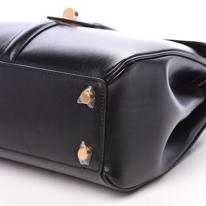 Celine Satinated Calfskin Small 16 Top Handle Bag Black 9 of 12
