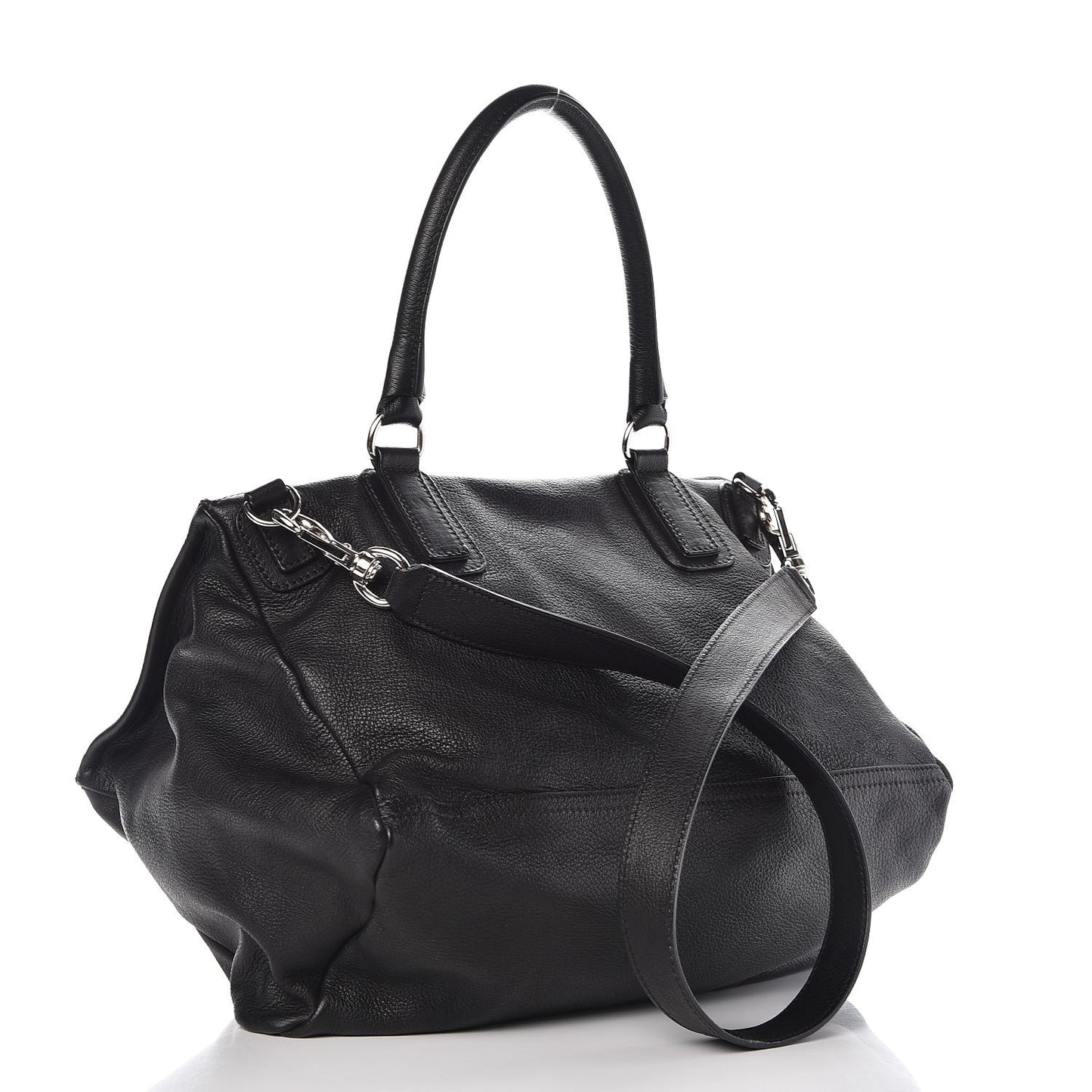 Sugar Goatskin Large Pandora Black
