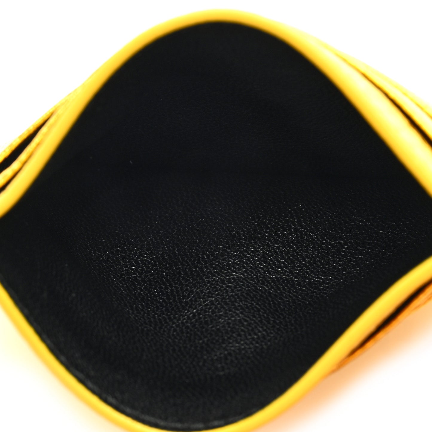 Metallic Goatskin Logo Everyday Multi Card Case Oro Black