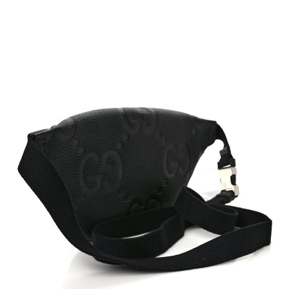 Gucci Piuma Calfskin Jumbo GG Embossed Small Belt Bag Black 3 of 8