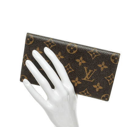 Louis Vuitton Monogram Simple Checkbook Holder Wallet 2 of 8