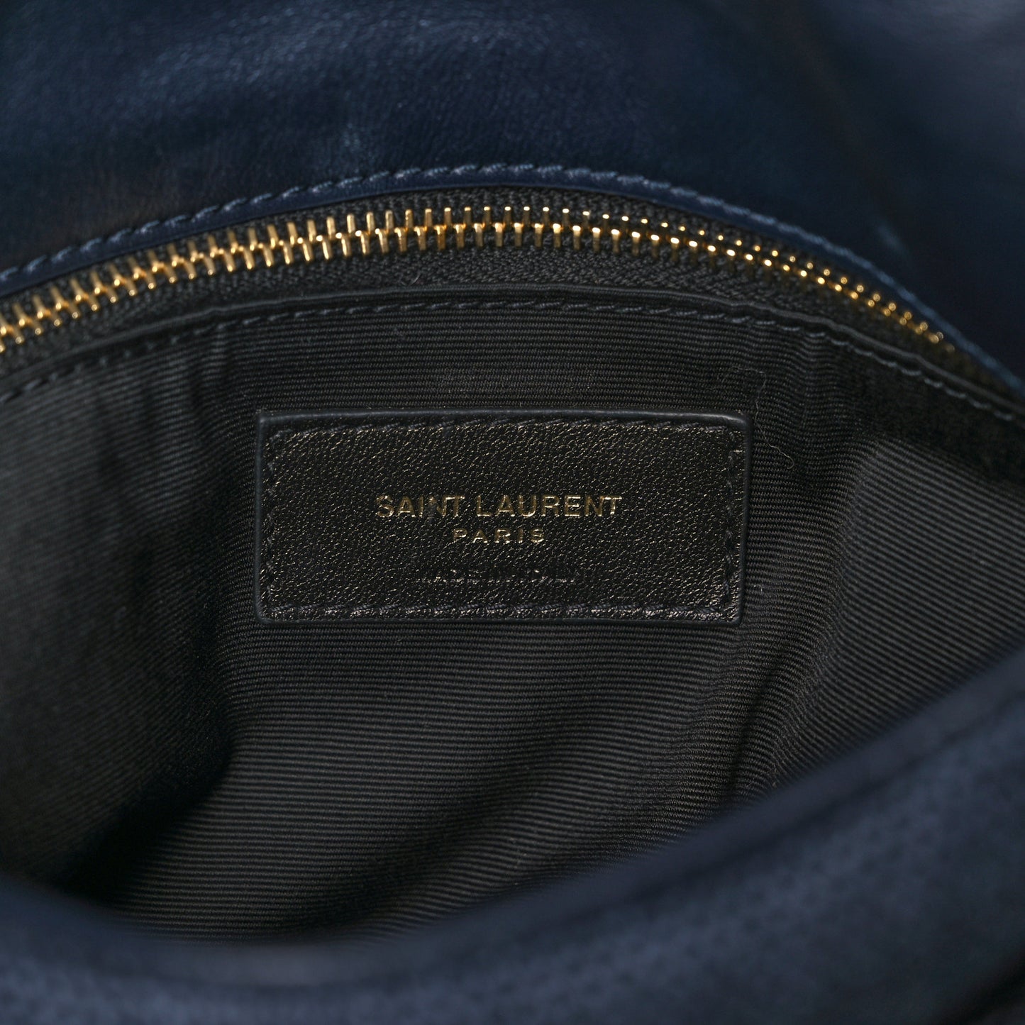 Canvas Quilted Small Loulou Puffer Monogram Chain Satchel Marine