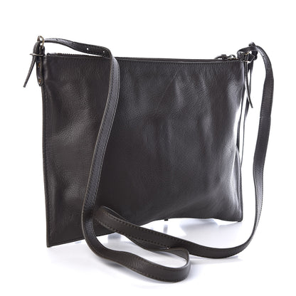 Balenciaga Calfskin Papier Neo Crossbody Grey 3 of 9