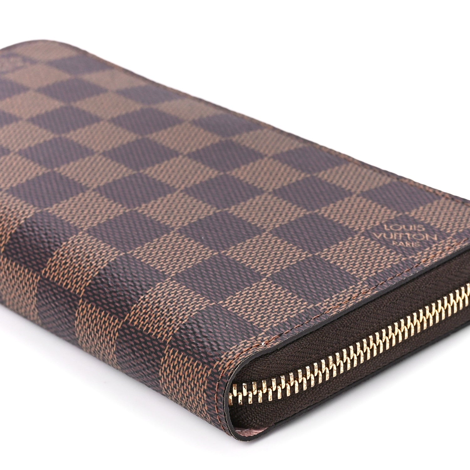 Louis Vuitton Damier Ebene Zippy Wallet Rose Ballerine 11 of 12