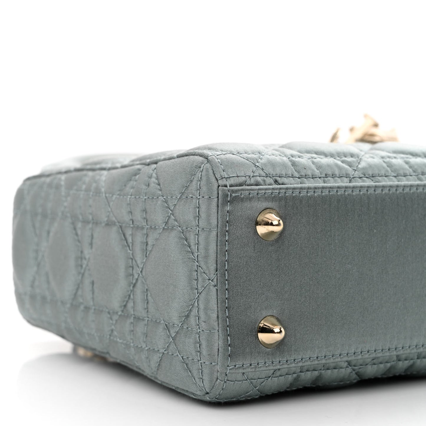 Satin Swarovski Crystal Cannage My ABC Lady Dior Grey