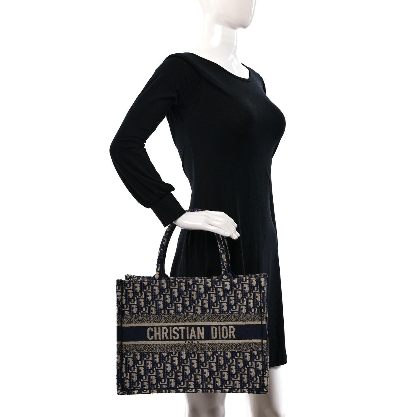 Oblique Medium Book Tote Blue Multicolor