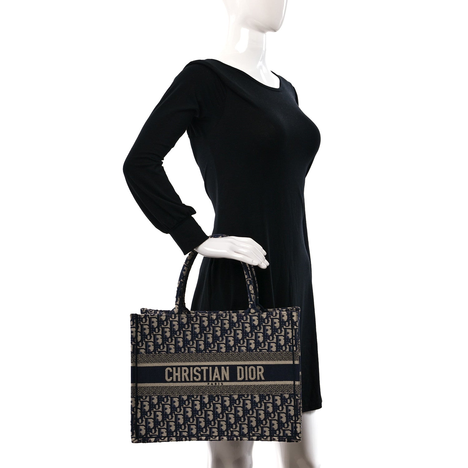 Christian Dior Oblique Medium Book Tote Blue Multicolor 2 of 9