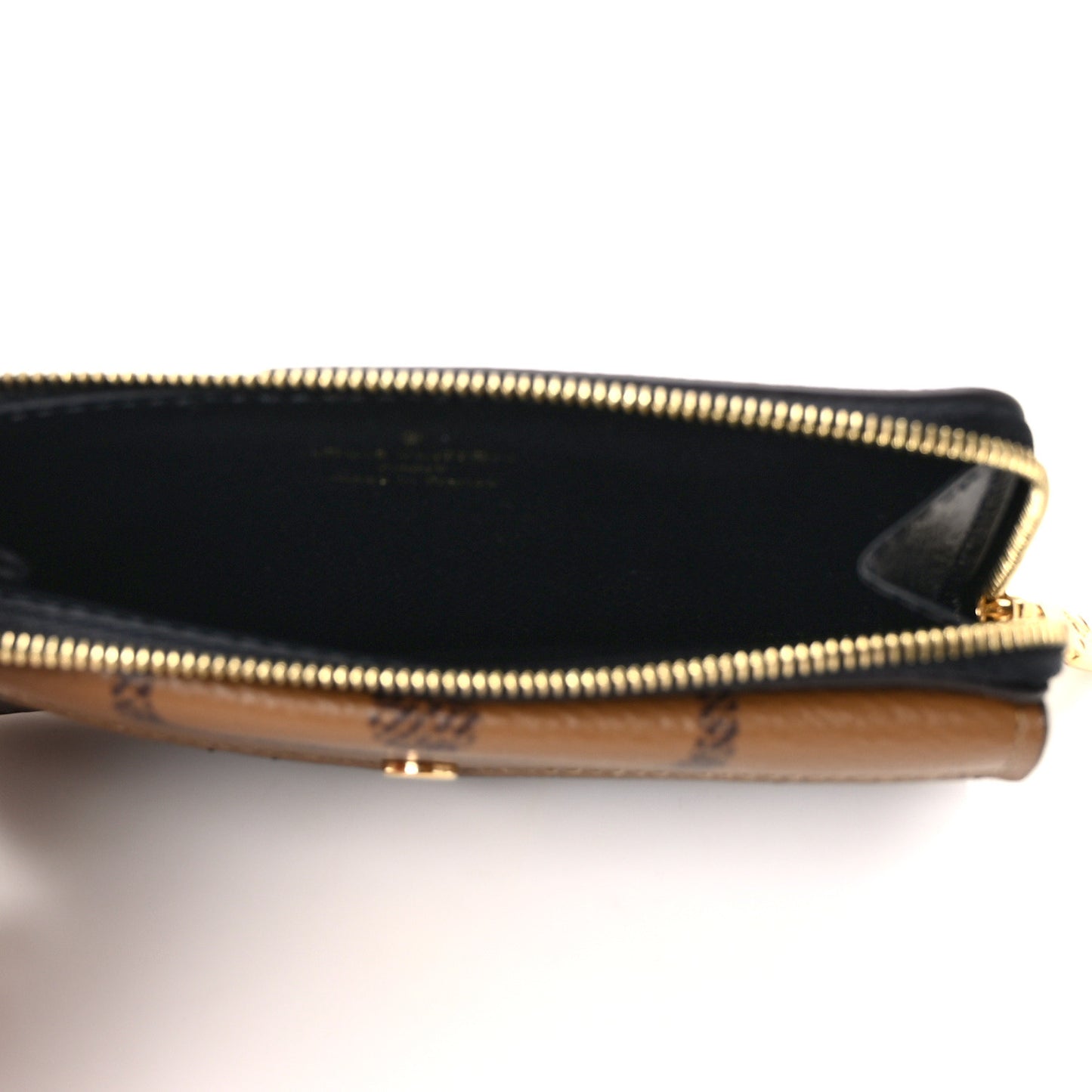 Reverse Monogram Recto Verso Card Holder Brown