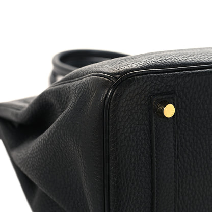Hermes Taurillon Clemence Birkin 35 Black 11 of 13