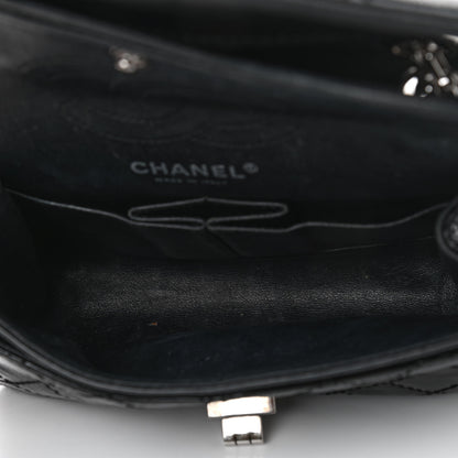 Chanel Crinkled Patent Quilted 2.55 Reissue Mini Flap Black 4 of 19