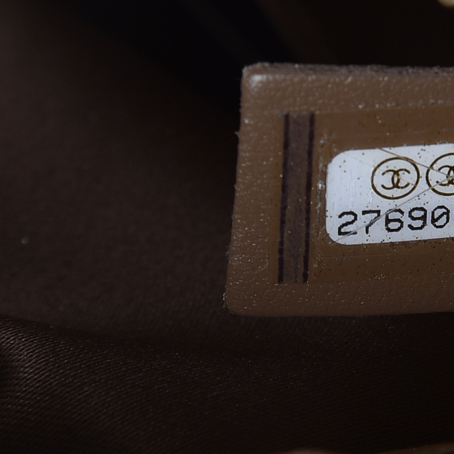 Sequin Lambskin CC Backpack Gold