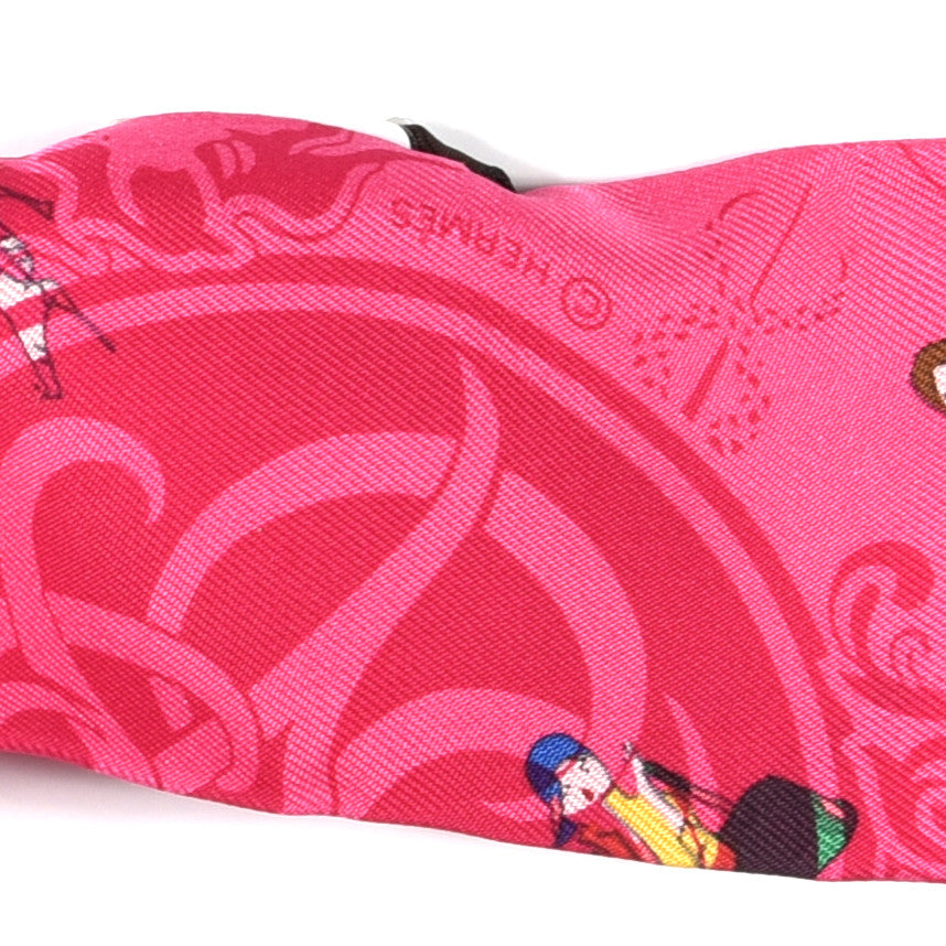 Silk Ex-Libris Les Parisie Twilly Rose Indien Vert Bleu