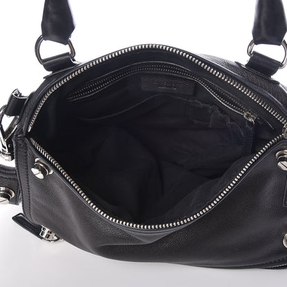 Givenchy Pebbled Calfskin Medium Bolt Stud Pandora Black 6 of 10
