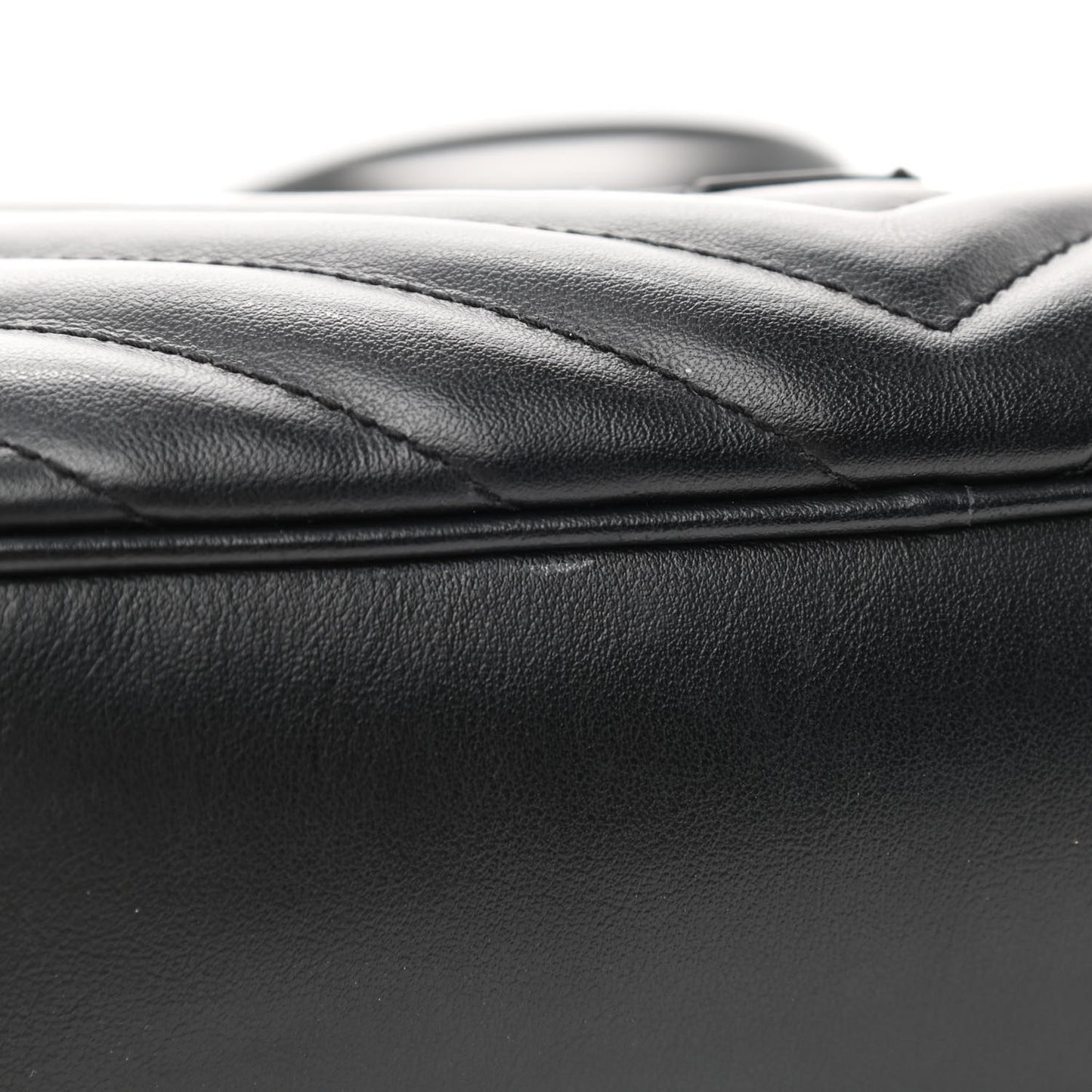 Calfskin Matelasse Monogram Monochrome Lou Camera Bag Black
