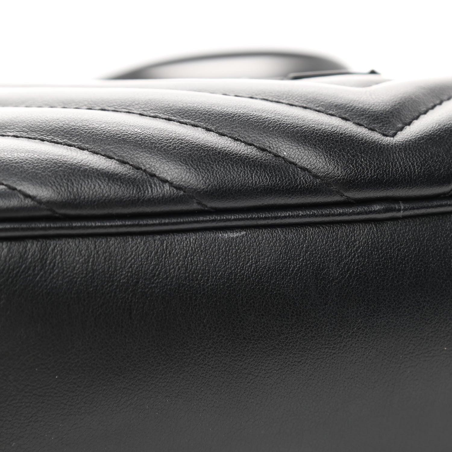 Saint Laurent Calfskin Matelasse Monogram Monochrome Lou Camera Bag Black 12 of 12