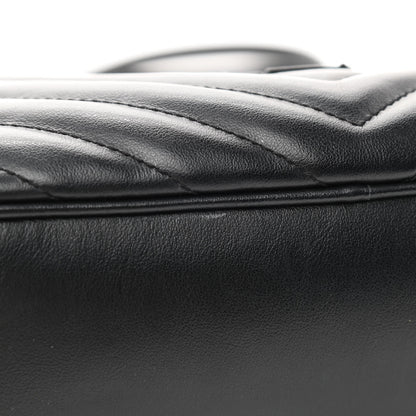 Saint Laurent Calfskin Matelasse Monogram Monochrome Lou Camera Bag Black 12 of 12