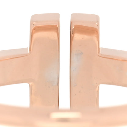 Tiffany 18K Rose Gold Black Onyx T Wire Ring 52 6 5 of 5