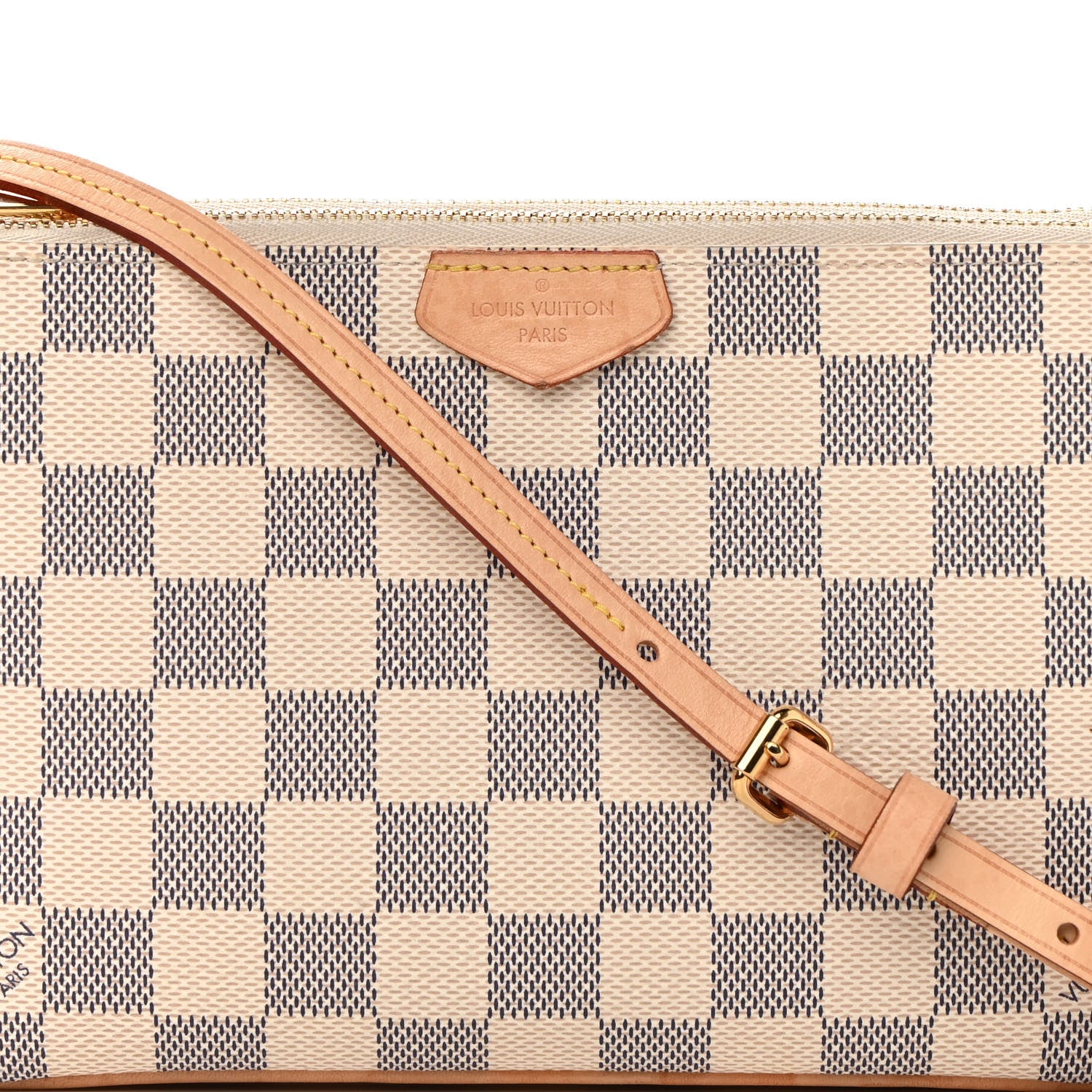 Louis Vuitton Damier Azur Double Zip Pochette 8 of 15